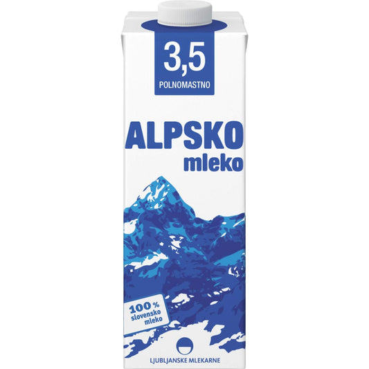 Alpsko dugotrajno mleko 3.5% m.m 1l