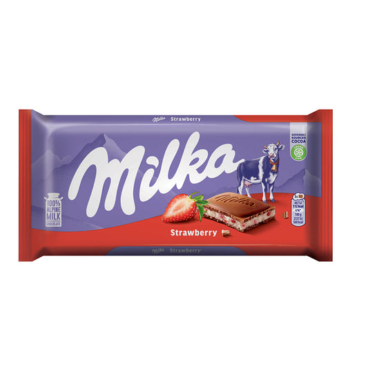 Čokolada mlecna strawbery Milka 100g