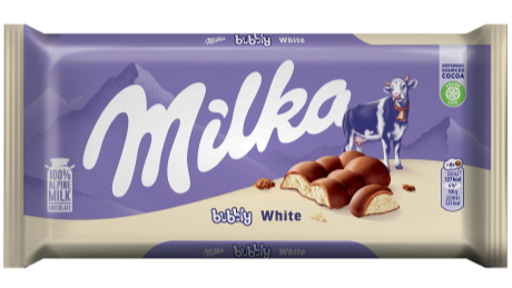 Čokolada Milka Bubbly white 95g